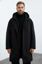 Wool Blend Double-Breasted Trench Coat - Greyson Dept.