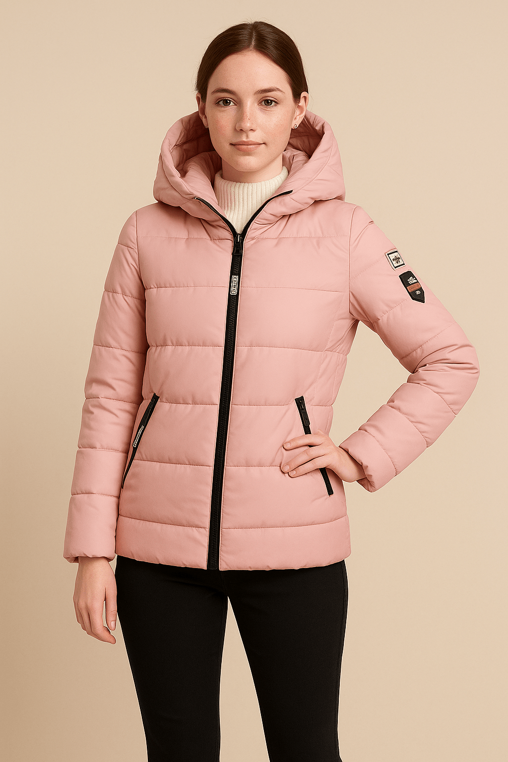 Greyson Dept. | Harlow – Women’s Relaxed Fit Quilted Padded Coat with Hood and Zipper