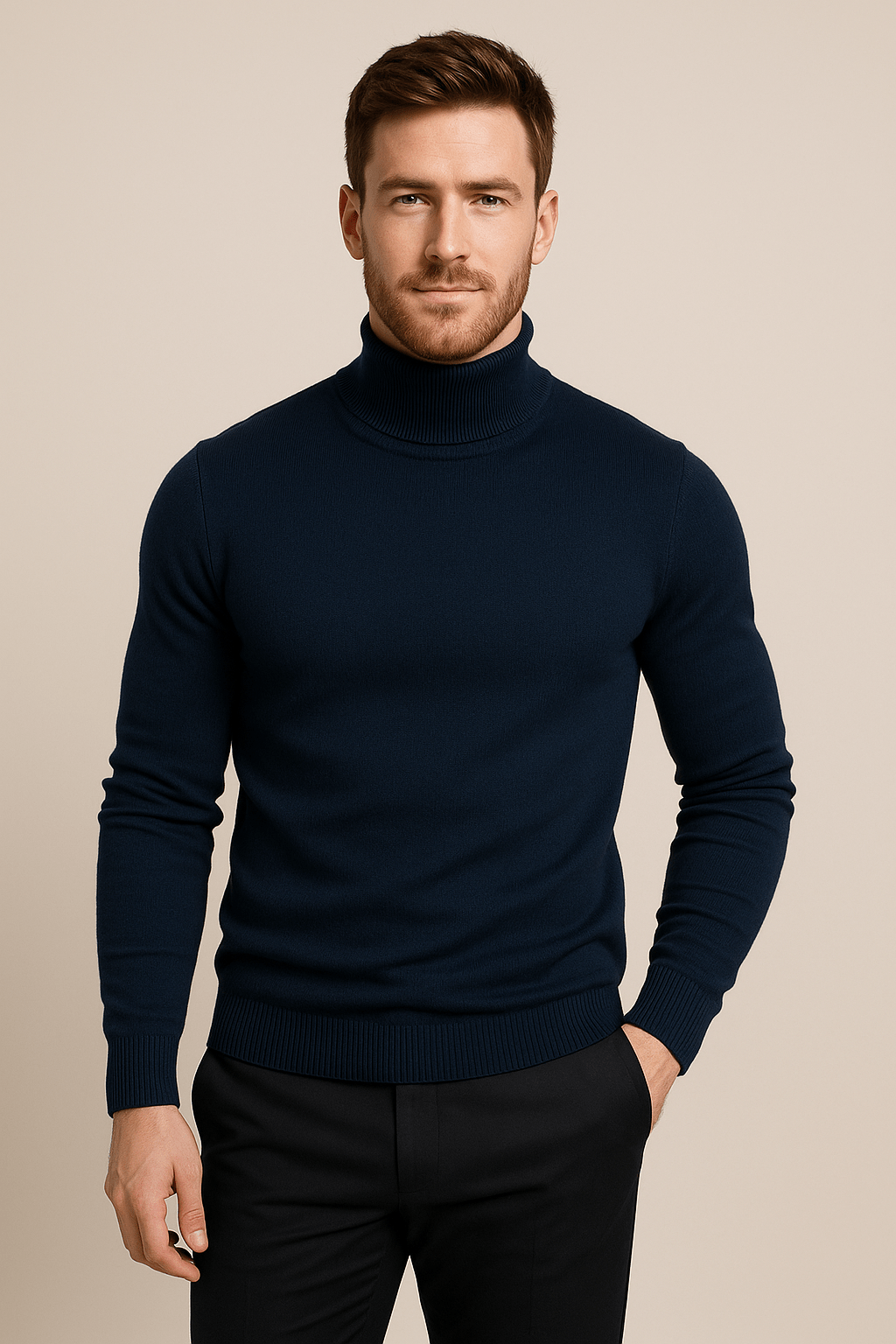 Greyson Dept. | Merrin – Men’s Slim Fit Turtleneck Sweater in Soft Knit