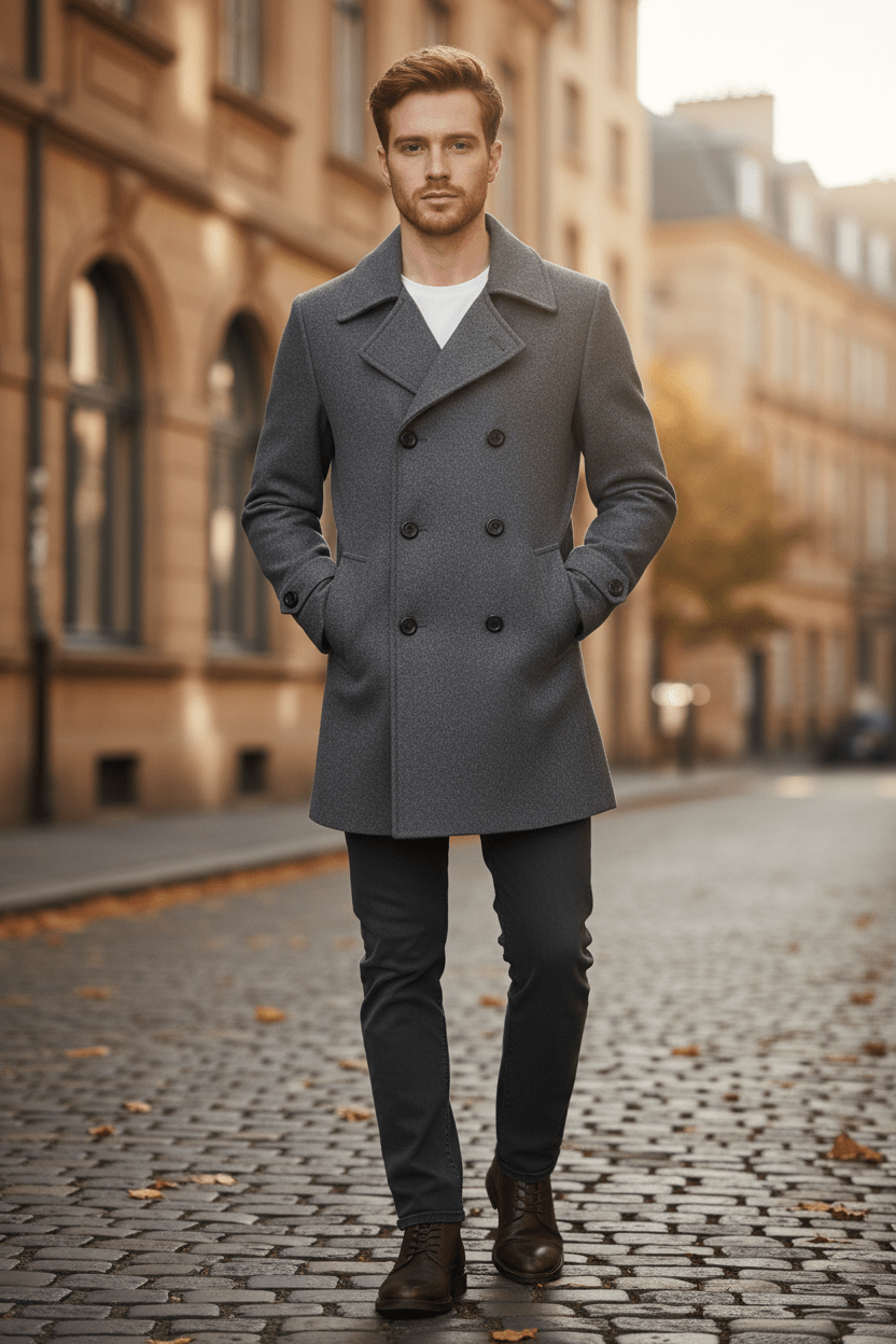 Greyson Dept. | Thor – Men’s Double Button Jacket with Lapel Design & Casual Elegance