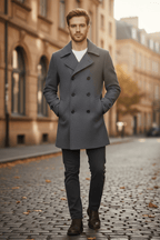 Double-Breasted Jacket with Lapel Design – Greyson Dept.