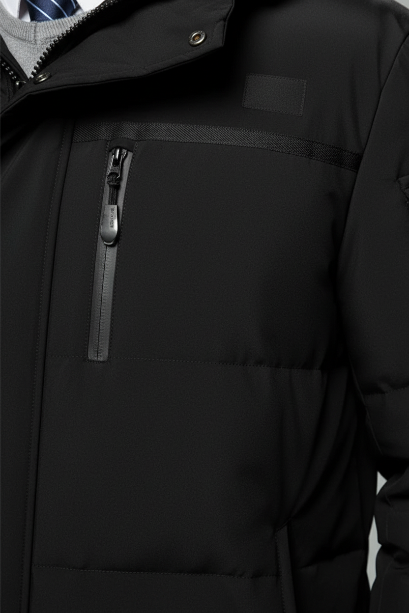 Greyson Dept. | Ewan – Men’s Insulated Water-Resistant Long Jacket with Hood