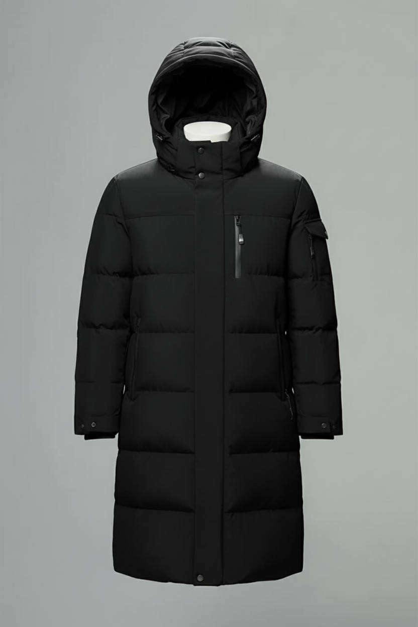 Greyson Dept. | Ewan – Men’s Insulated Water-Resistant Long Jacket with Hood